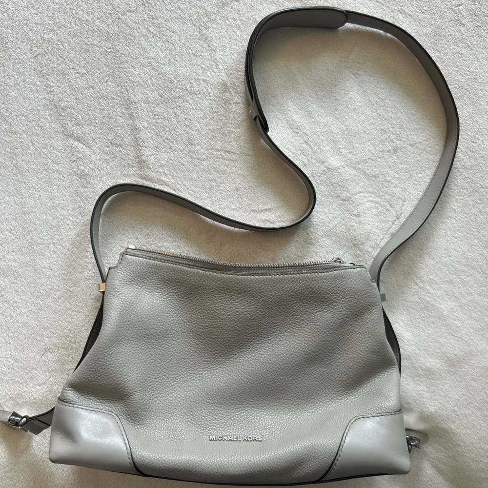 Michael Kors Light Gray Crossbody Bag